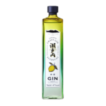 Bouteille très belle d'un gin japonais, nommé le Setouchi Lemon Gin, produit par Miyake