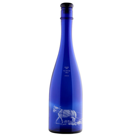 Bouteille de saké de luxe bleu, Tazinba shiro Junmai 2022