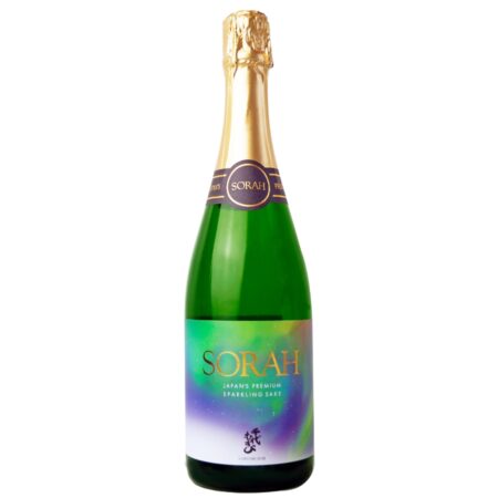 Bouteille de saké pétillant japonais de Chiyomusubi SORAH