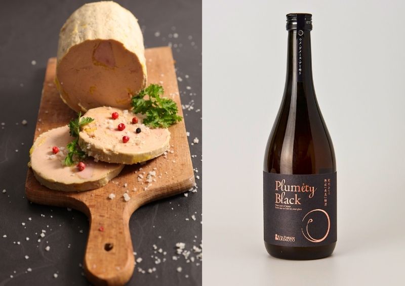 umeshu plumity black et foie gras